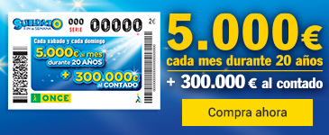 Sueldazo Fin de Semana. Gana 5.000 € al mes durante 20 años.