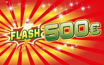 FLASH 500 €. 1 €.