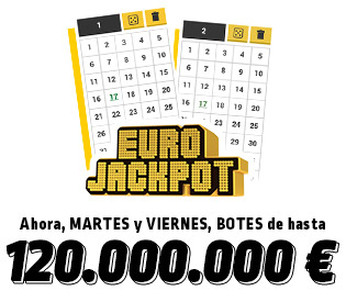 Eurojackpot. Botes de hasta 90.000.000 €.