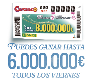 Cuponazo. Puedes ganar hasta 6.000.000 € todos los viernes.