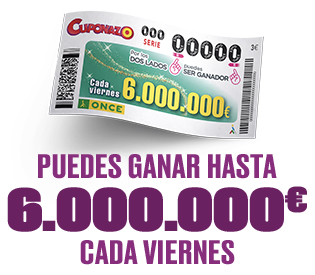 Cuponazo. Puedes ganar hasta 6.000.000 € cada viernes.