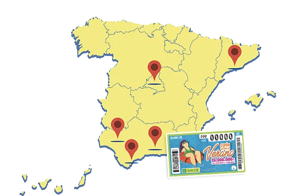 Mapa de ganadores del Extra de Verano de 2025