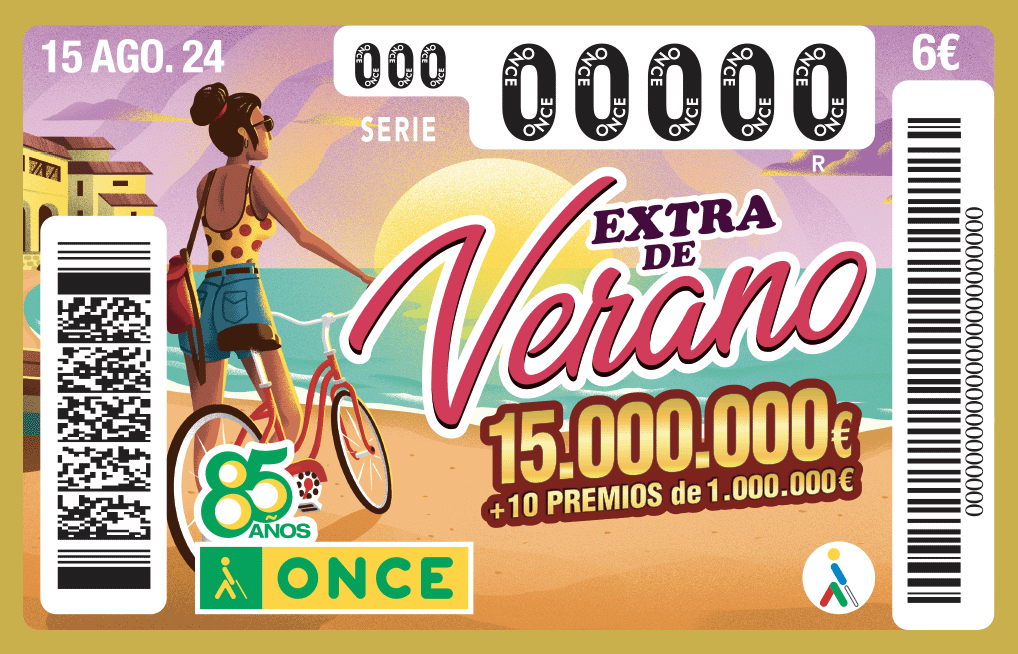 Extra de Verano. 15 agosto 2022. 15.000.000 € + 10 premios de 1.000.000 €.