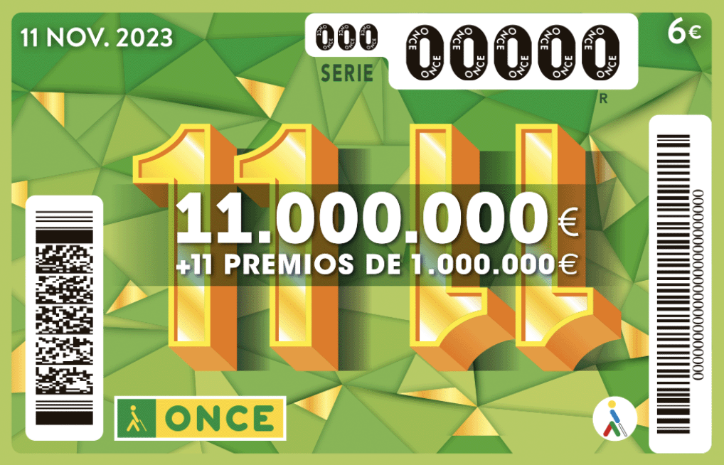 11 noviembre 2023. 11.000.000 € más 11 premios de 1.000.000 €.
