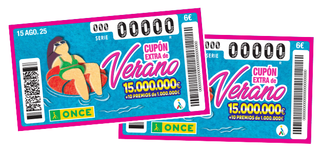 Cupón Extra de Verano. 15.000.000 € + 10 premios de 1.000.000 €.