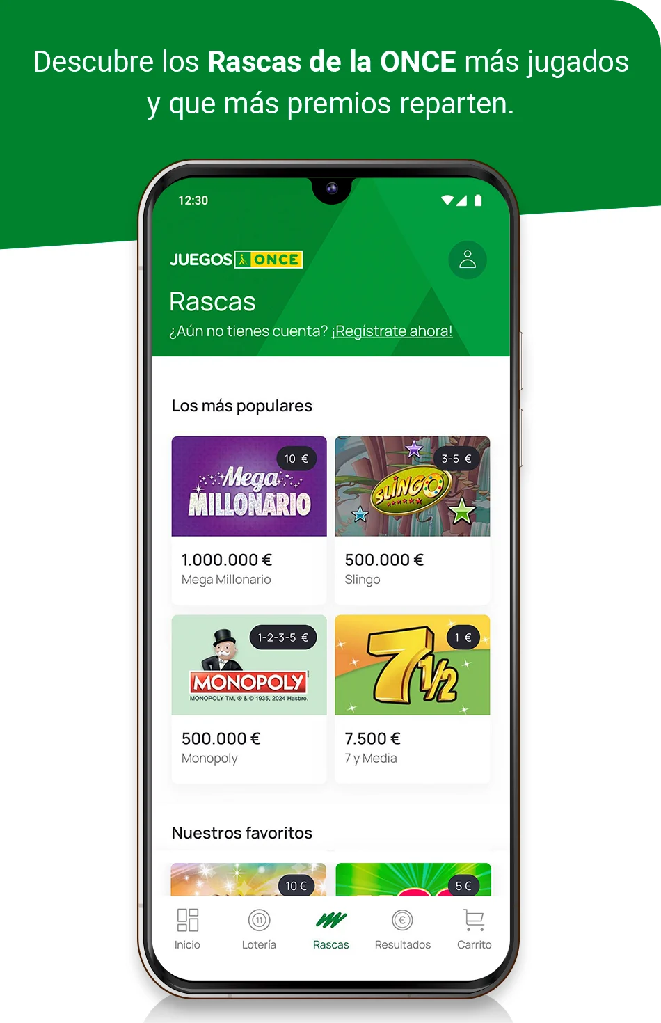 Descubre los Rascas de la ONCE más jugados y que más premios reparten.