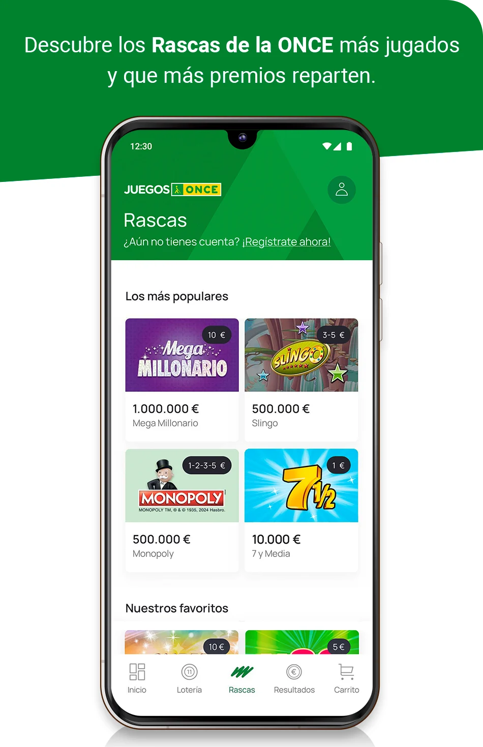Descubre los Rascas de la ONCE más jugados y que más premios reparten.