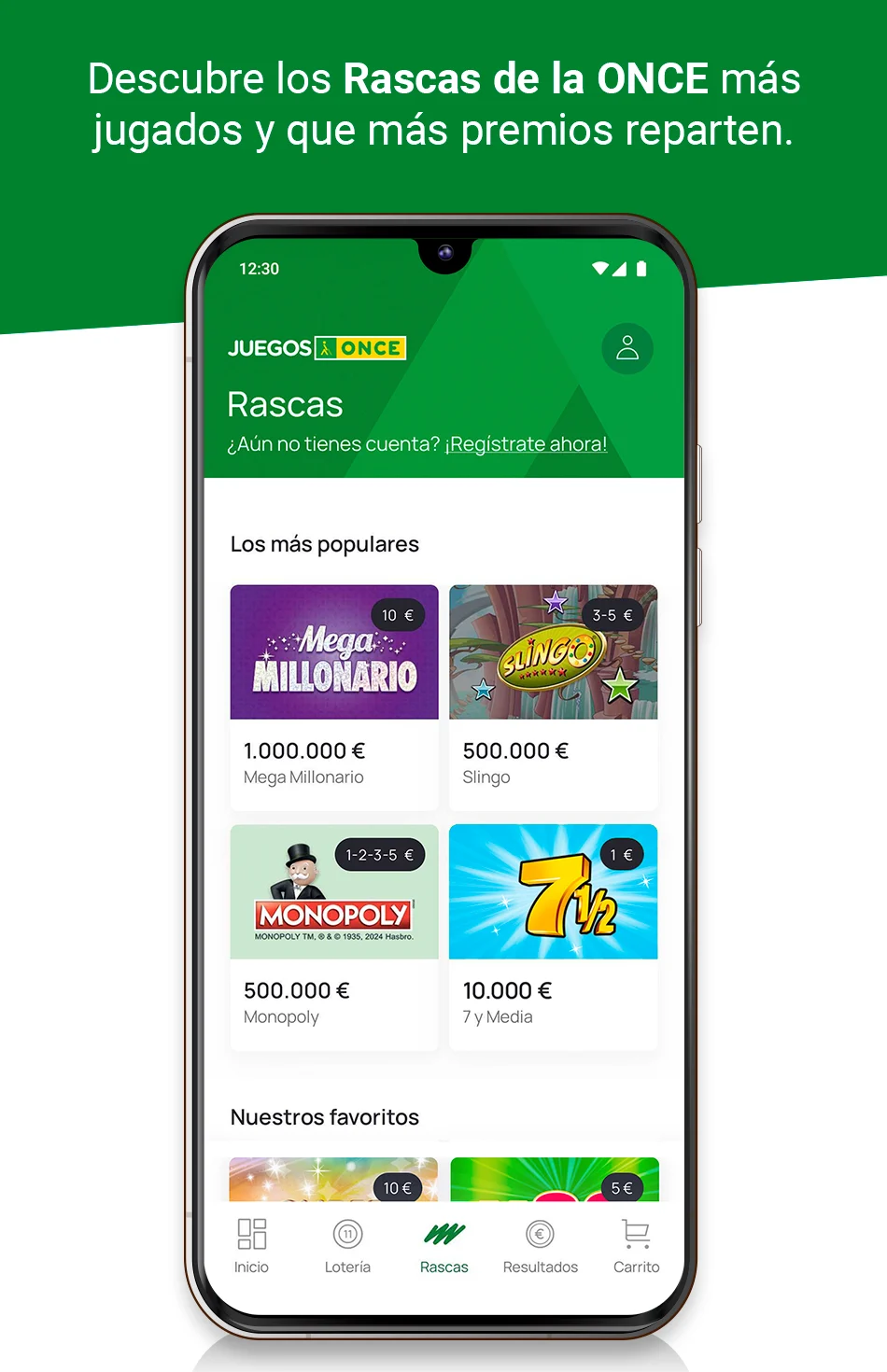 Descubre los Rascas de la ONCE más jugados y que más premios reparten.