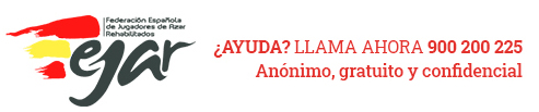 ¿Ayuda? llama ahora 900 200 225. Anónimo, gratuito y confidencial. Sistema experto online para la identificación e intervención en problemas de juego
