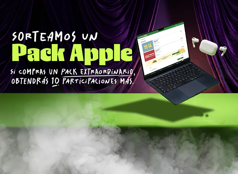 Sorteamos un Pack Apple. Si compras el Pack Extraordinario, obtendrás 10 participaciones más.