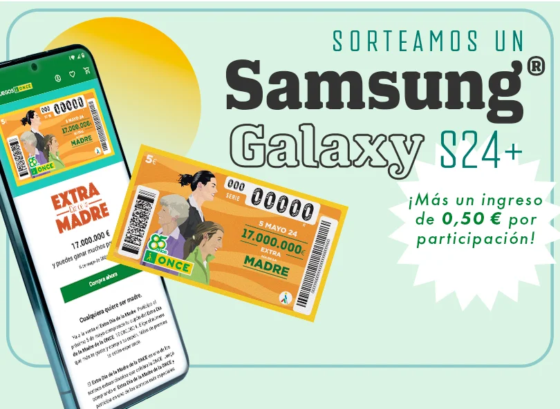 Sorteamos 1 Samsung Galaxy® S24+. ¡Más un ingreso de 0,50 € por participación! Participa.